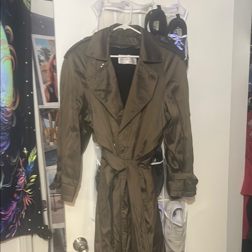 Olive Green Trench Coat